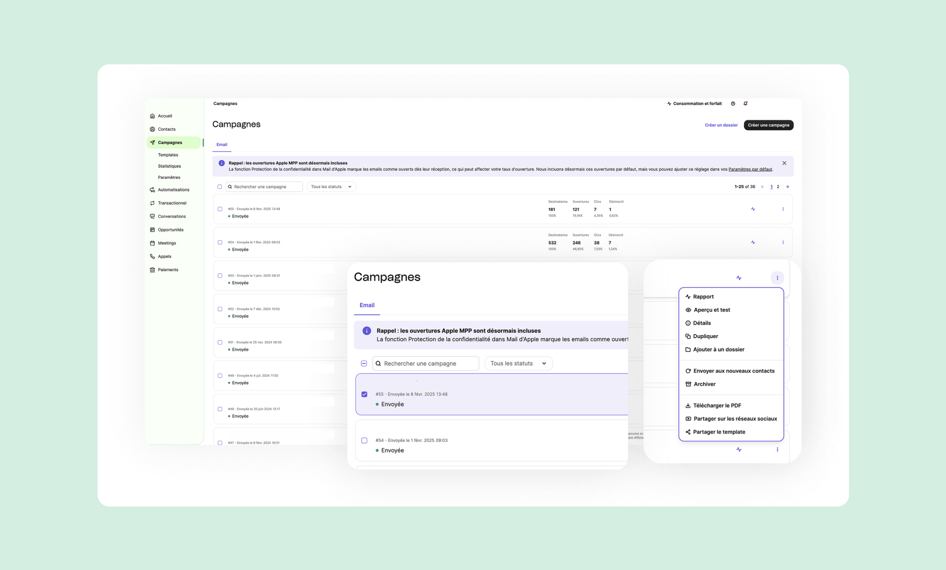 dashboard product design ux ui crm elise bouet